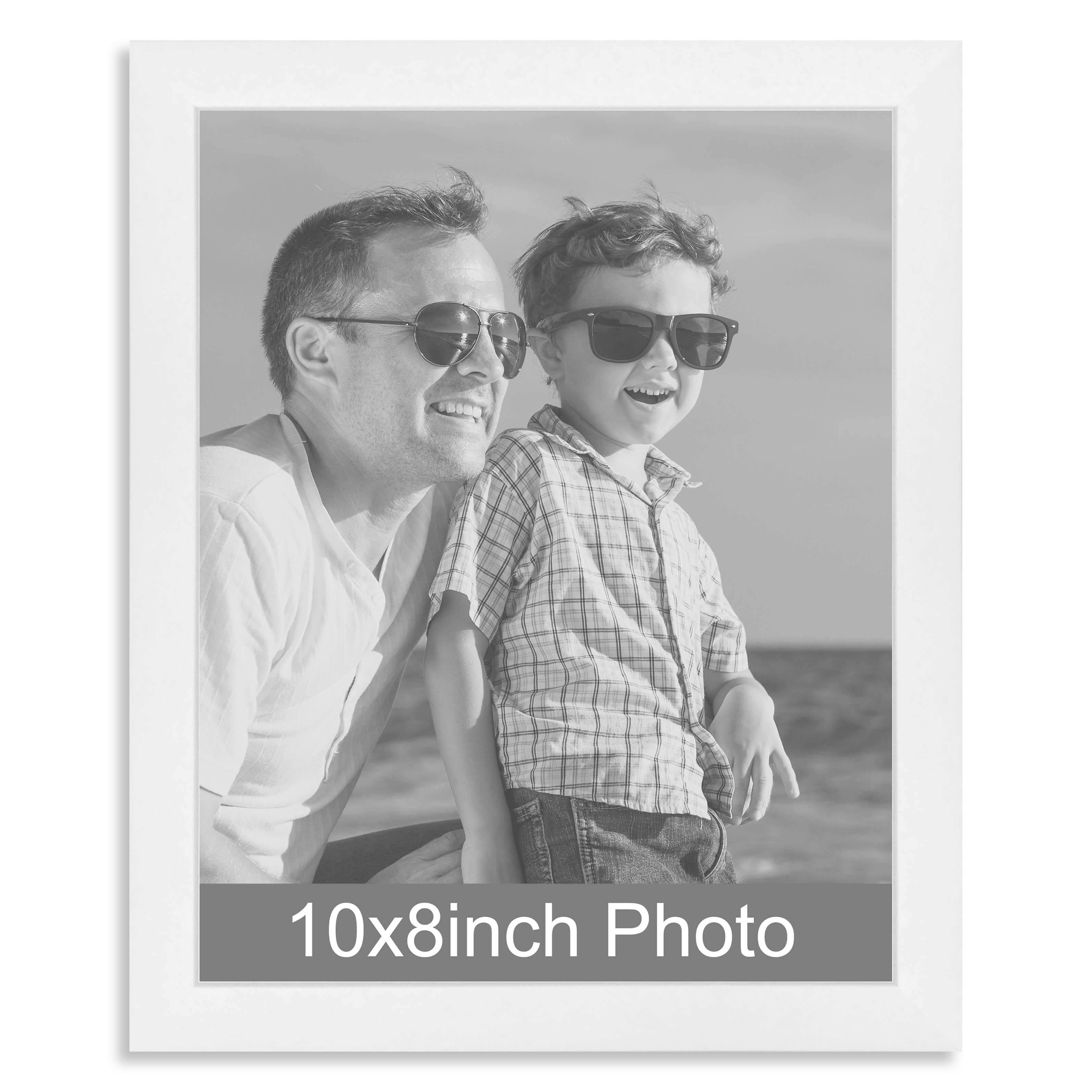 10 x 8inch White Wooden Photo Frame for a 10×8/8x10in image