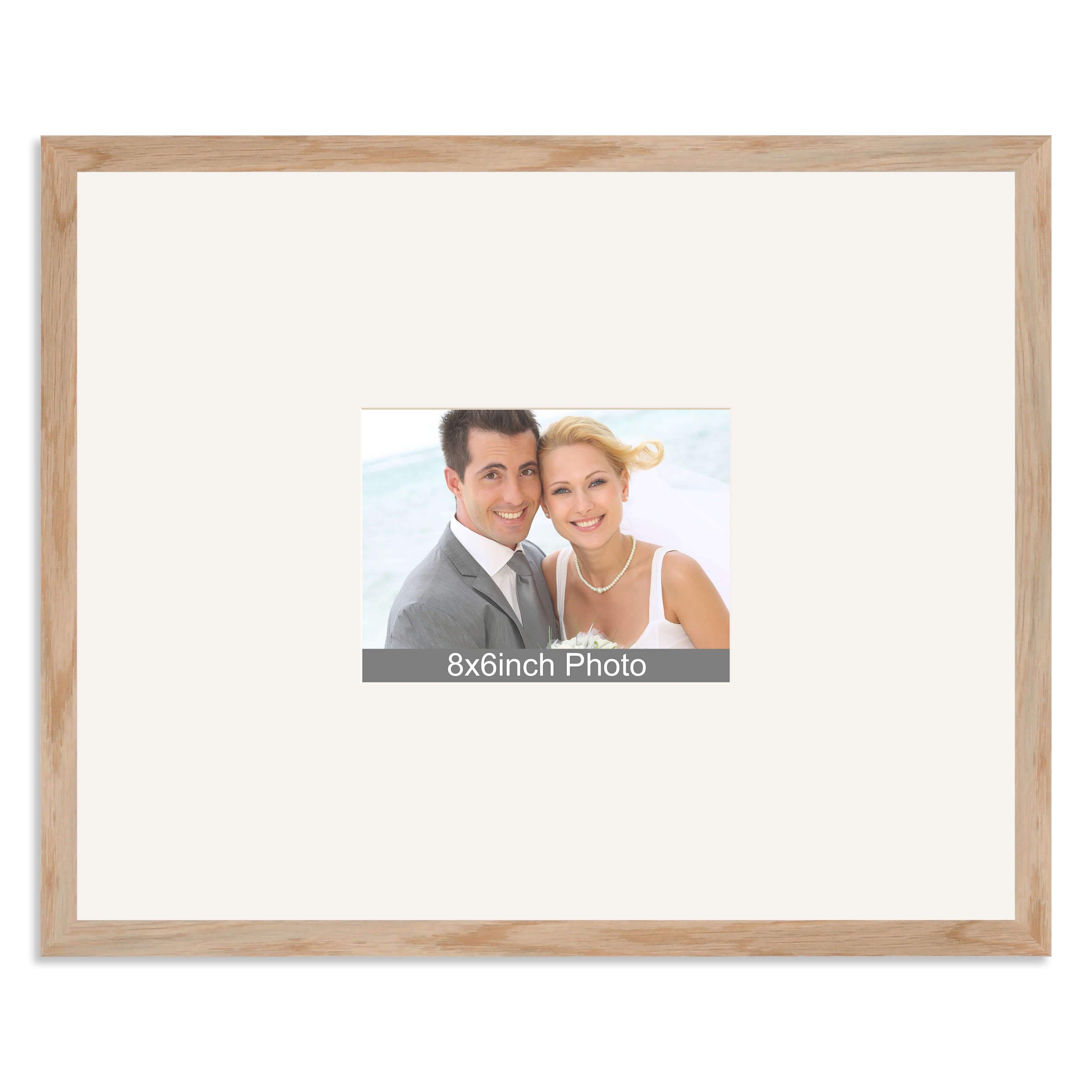 Solid Oak Wedding & Special Occasion Signing Frame for a 8×6/6x8in Photo