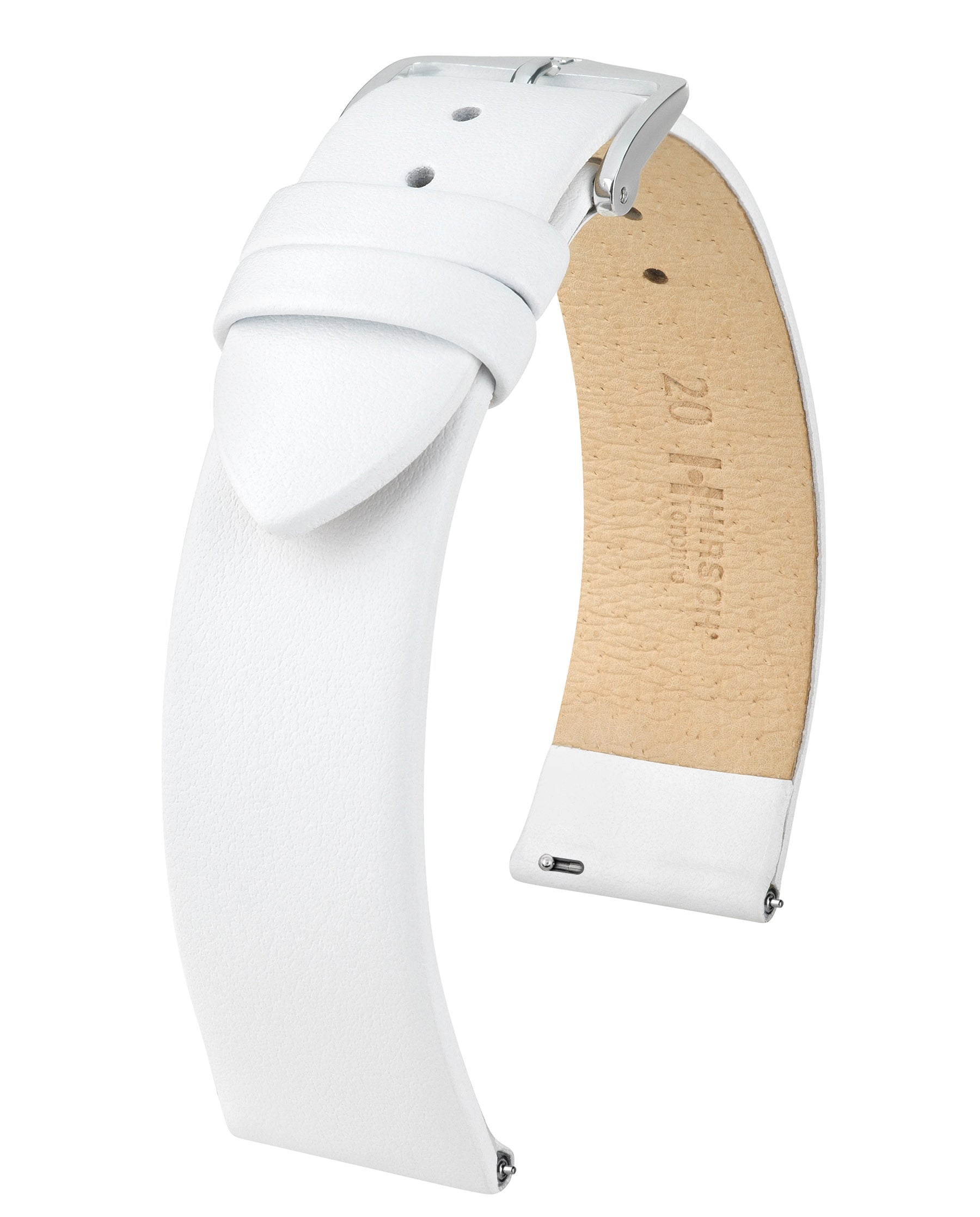 Hirsch Toronto Watch Band White- 16mm – Strapped For Time