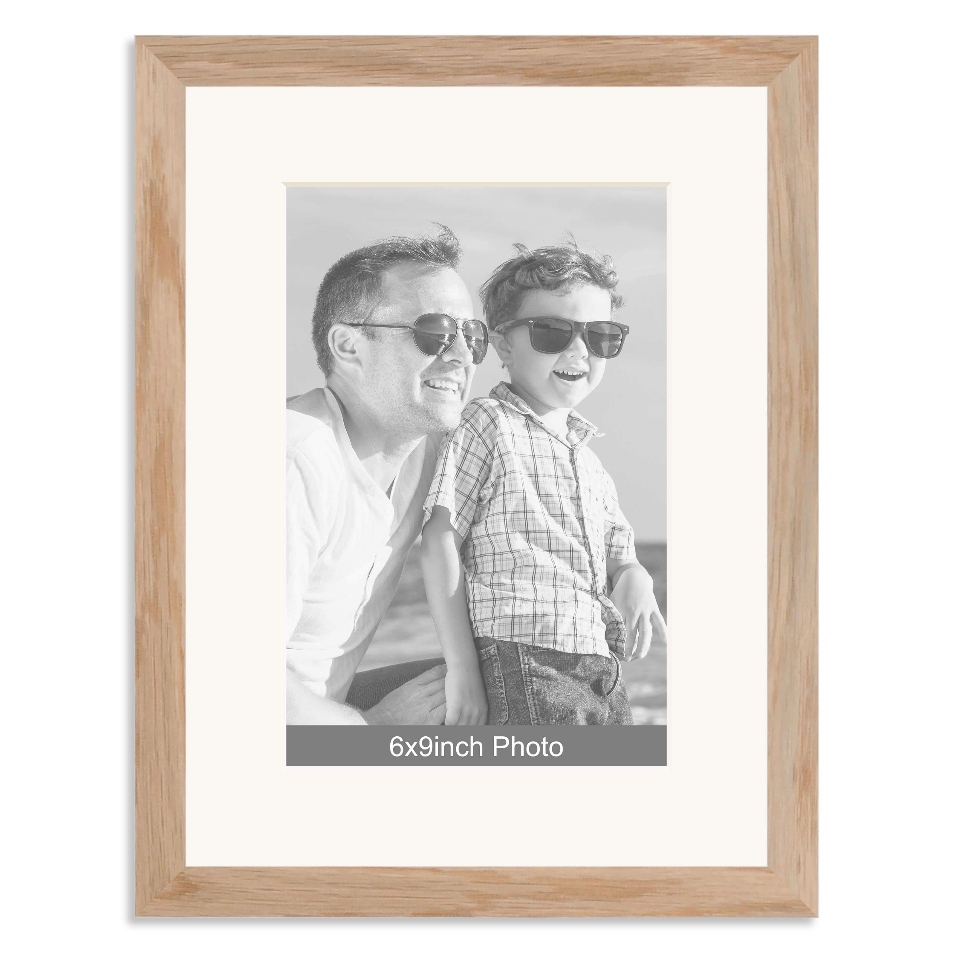 Solid Oak Photo Frame with mount for a 9×6/6x9in Photo – No Photo required