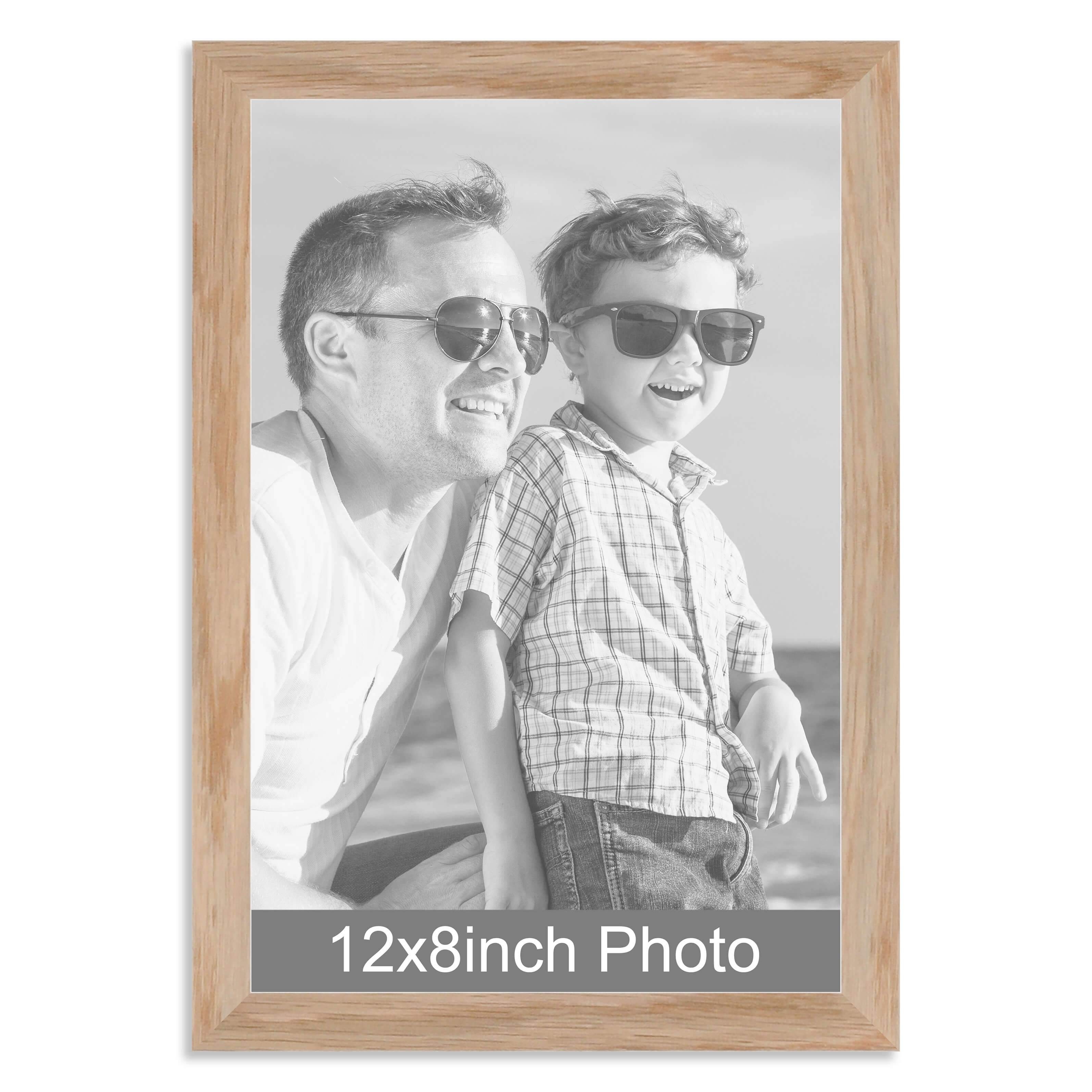 12 x 8inch Solid Oak Photo Frame for a 12×8/8x12in photo