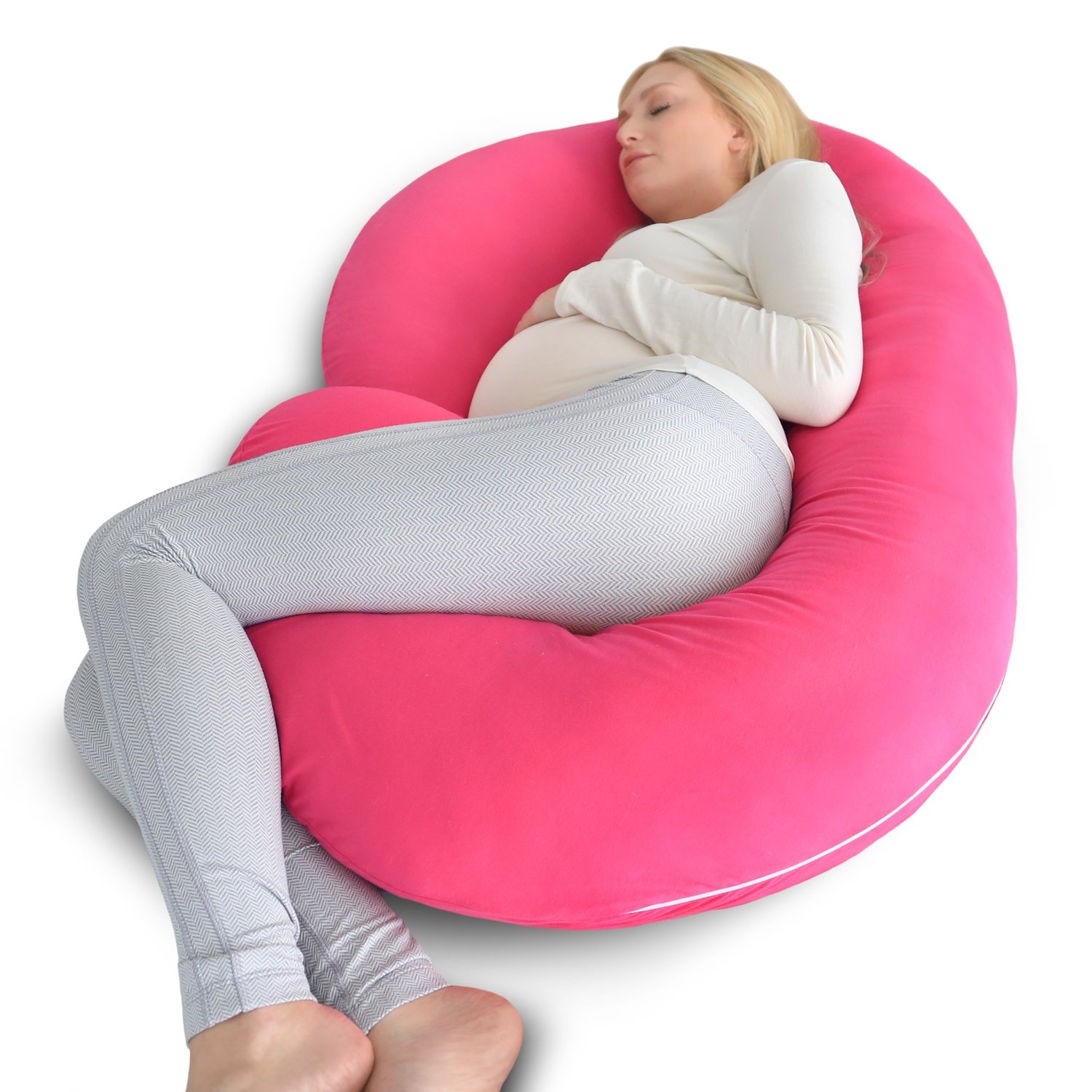 Pregnancy Pillow Replacement Cover – C-Shape – Pink