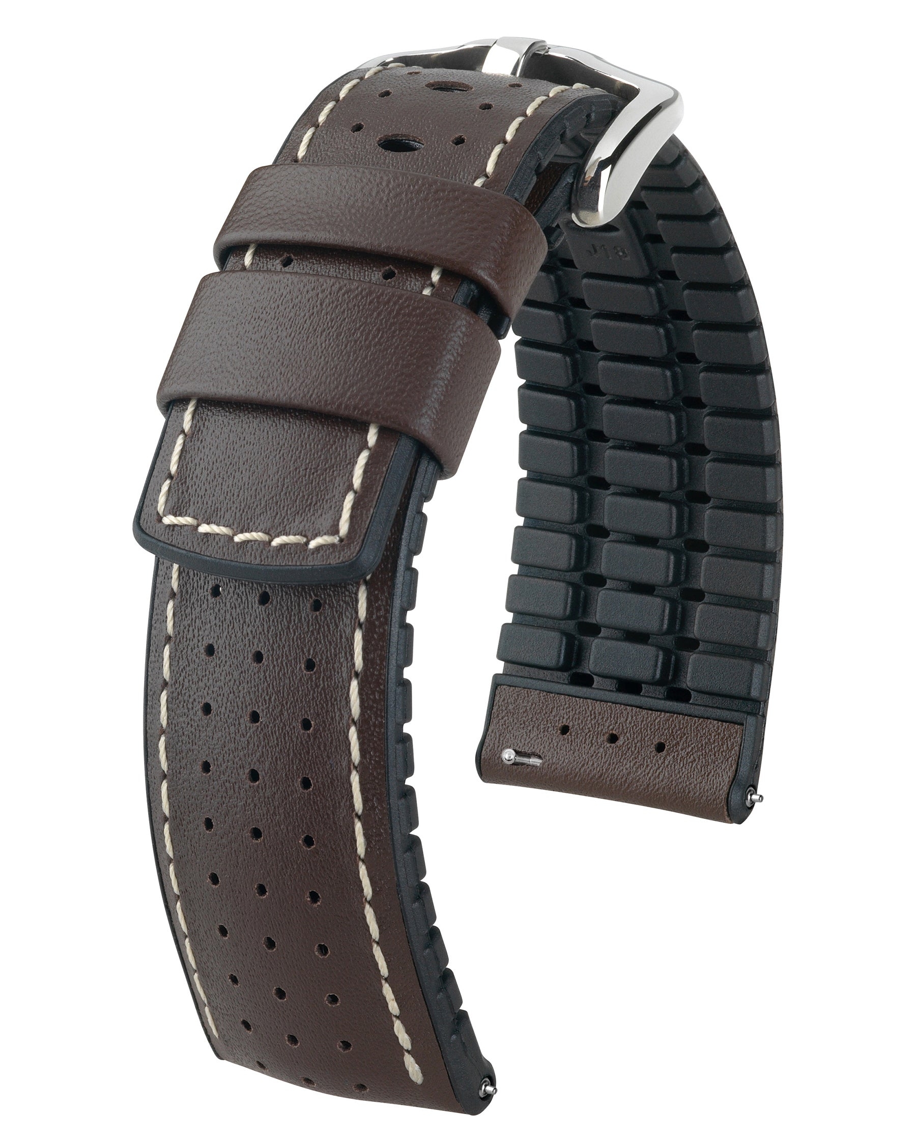 Hirsch Tiger Watch Band Brown- 20mm – Strapped For Time