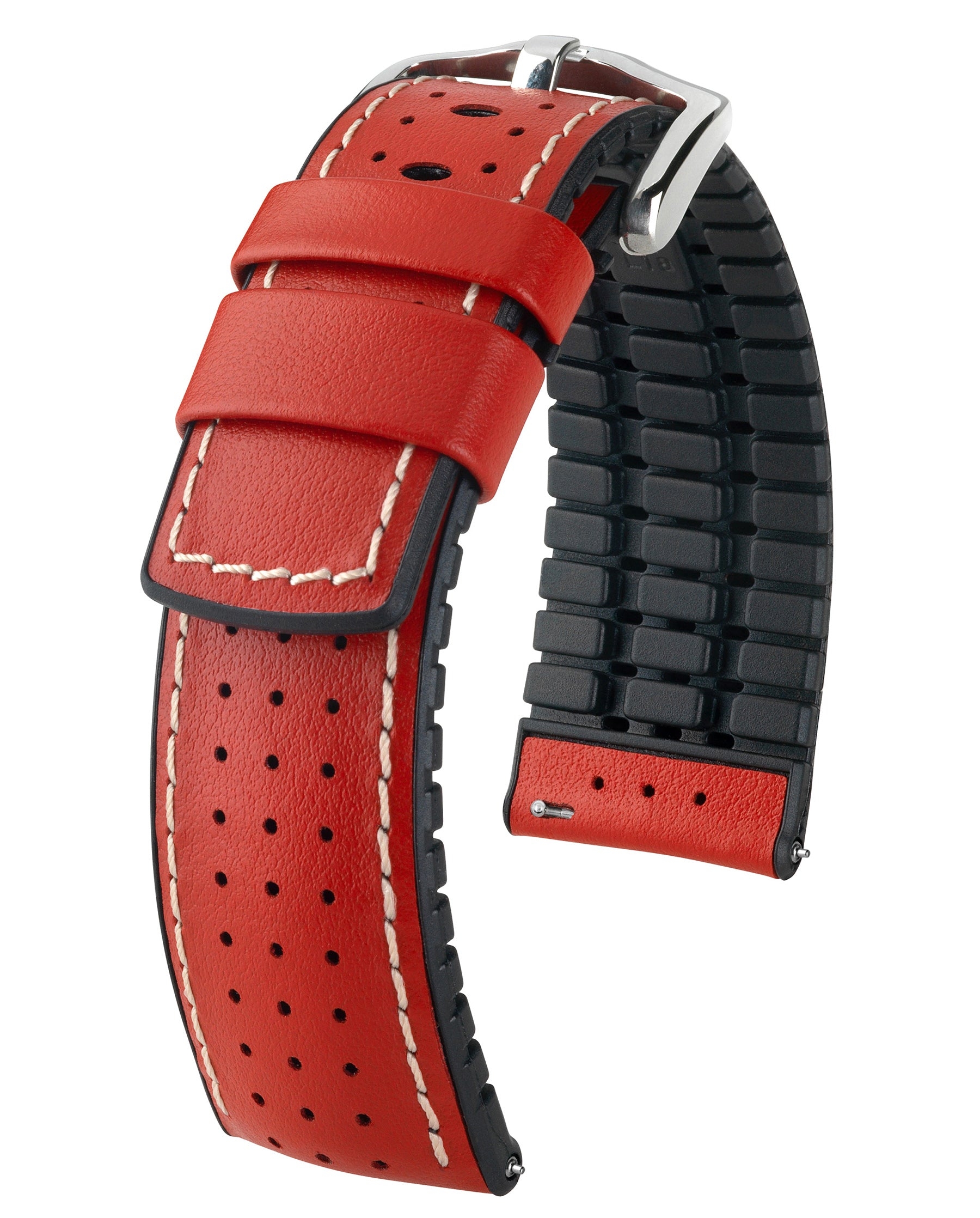 Hirsch Tiger Watch Band Red- 20mm – Strapped For Time