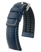 Hirsch Tiger Watch Band Blue- 22mm – Strapped For Time
