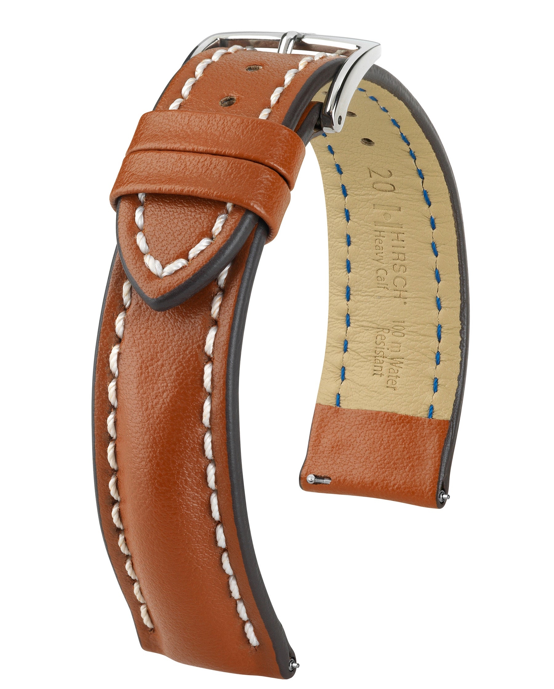 HEAVY CALF | Durable Water Resistant Leather | Gold Brown, 24mm