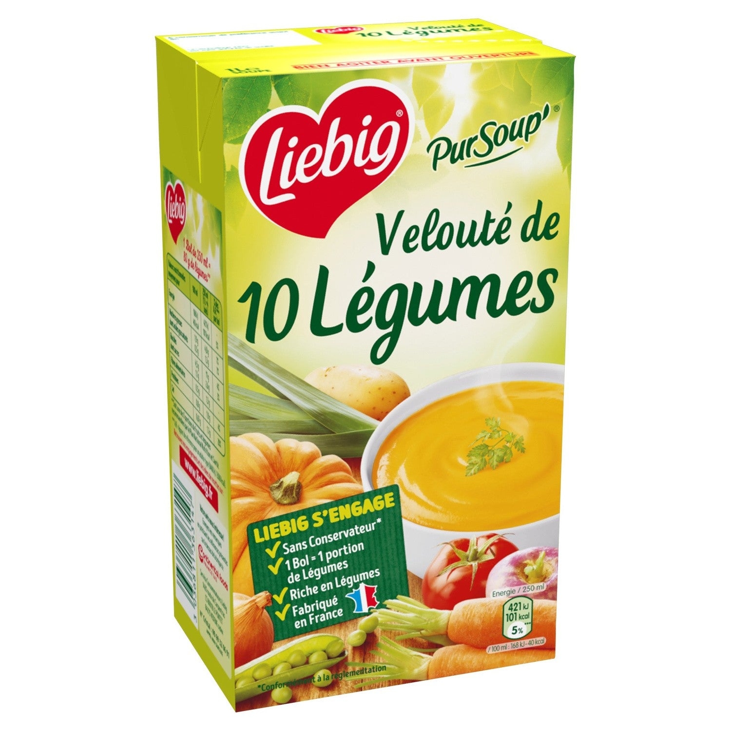 10 legumes soupPursoup velouté 10 légumes brick – Pursoup 10 vegetables carton – Liébig, 2x30cl – Chanteroy – Le Vacherin Deli