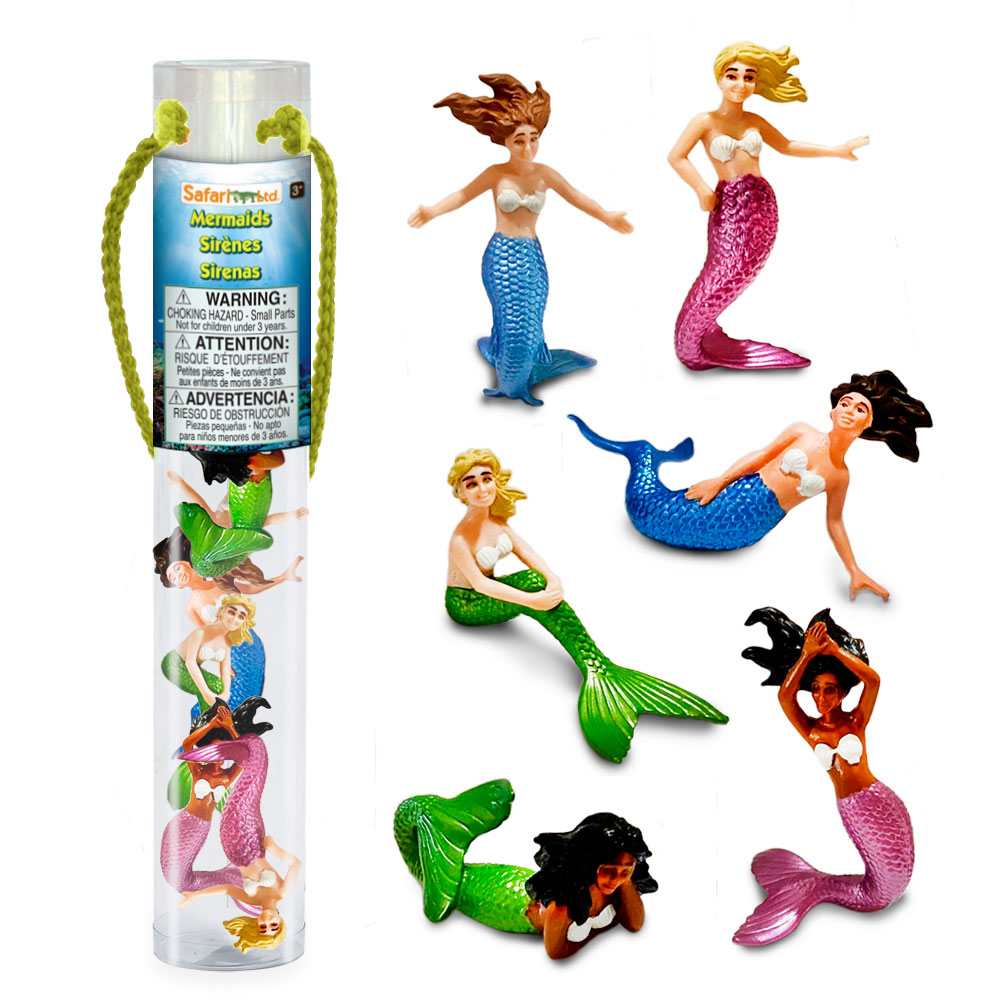 Safari Toob – Mermaids Designer Toob – Children’s Learning & Vocational Sensory Toys For Children Aged 0-8 Years – Summer Toys/ Outdoor Toys