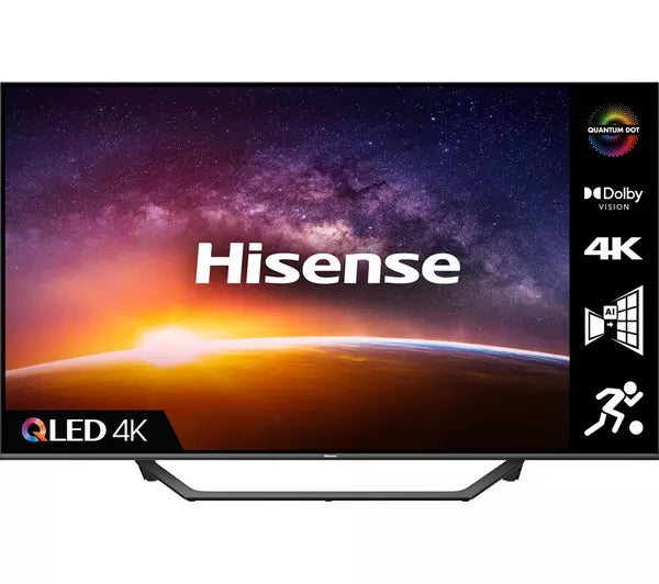 HISENSE 50A7GQTUK 50″ Smart 4K Ultra HD HDR QLED TV with Alexa & Google Assistant – Shop At Home