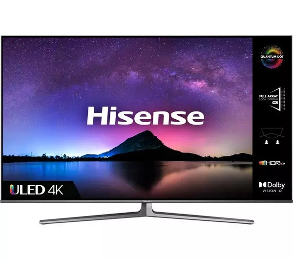 HISENSE 65U8GQTUK 65″ Smart 4K Ultra HD HDR QLED TV with Alexa & Google Assistant – Shop At Home