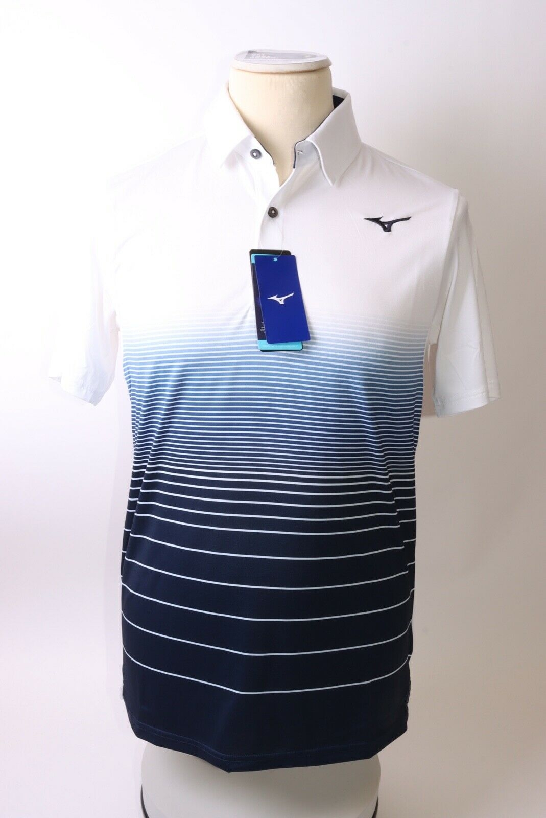 Mizuno Golf Men’s Quick Dry Mirage Polo – M – White – Get That Brand