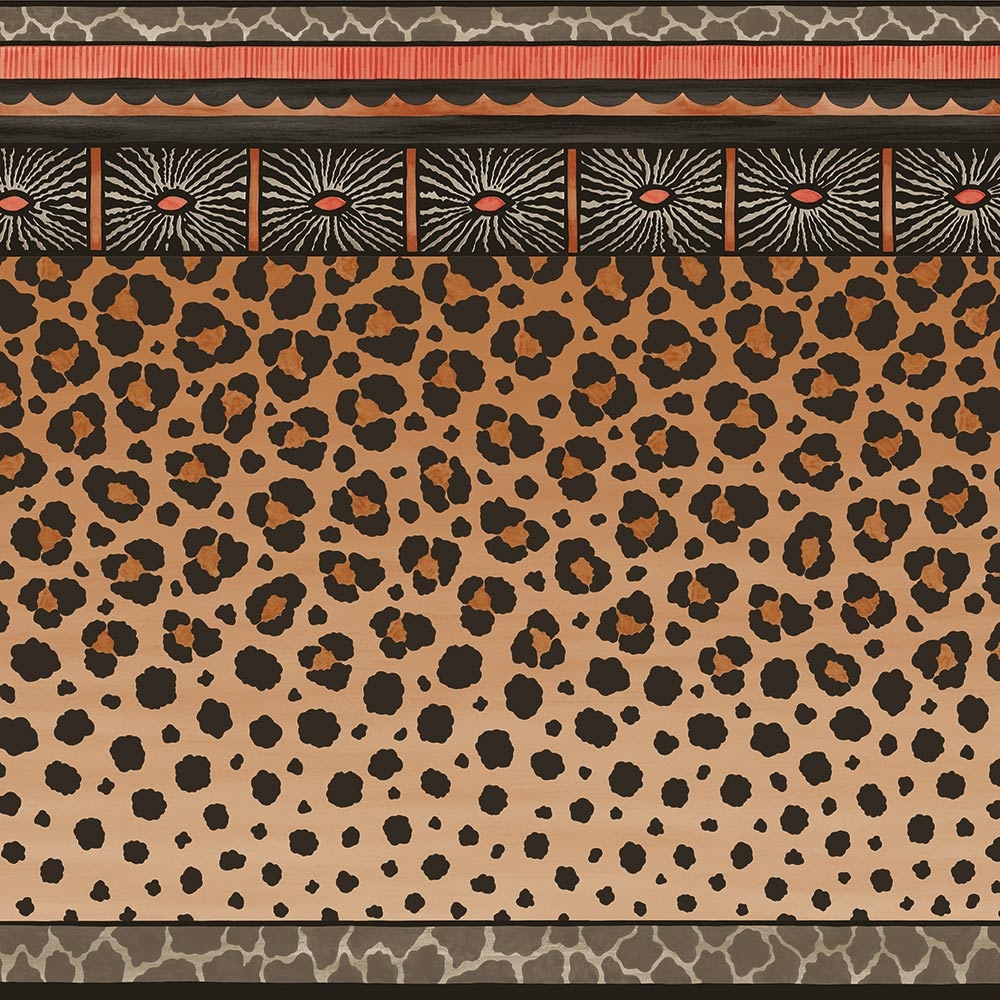 Cole and Son – Ardmore Zulu 109/13060 Wallpaper Border – Orange / Brown / Red – Non-Woven – 68.5cm