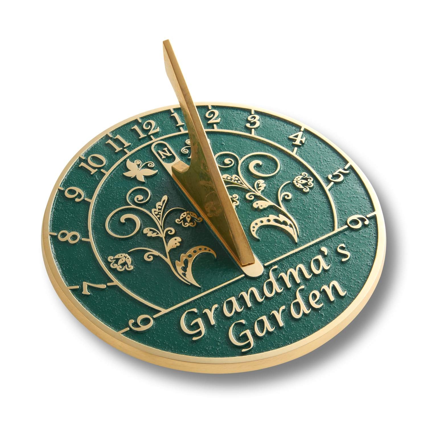 Sundial Gift For Grandma. Reads: Grandma’s Garden