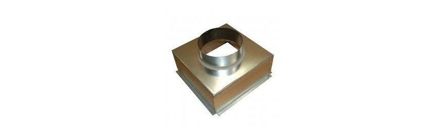 Plenum box, 200mm Dia Spigot- Metal – Ventilation System Parts – Easy Hvac