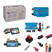 110Ah AGM Deep Cycle Battery System – Victron Energy – Campervan Electrical System – Vunked