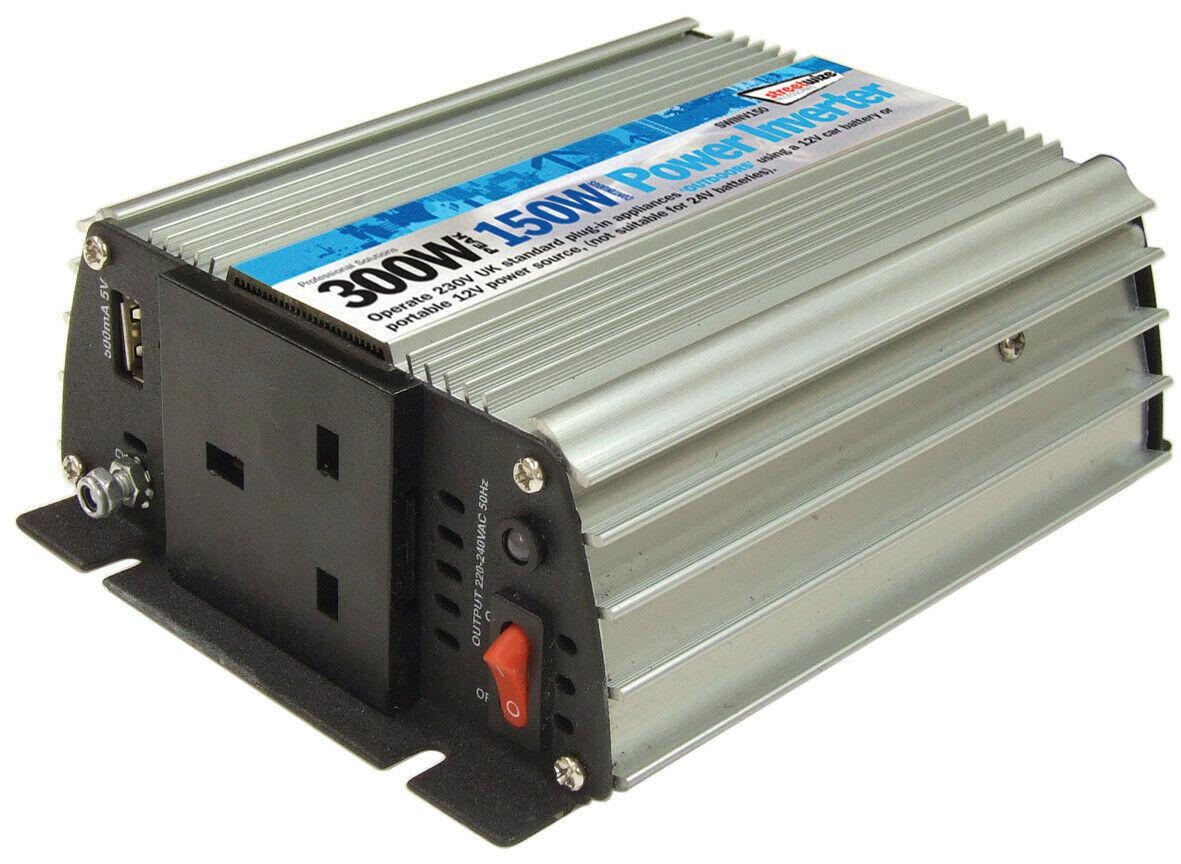 STREETWIZE 150W CONTINUOUS POWER/ 300W PEAK POWER INVERTER – Campers and Leisure – Campers & Leisure