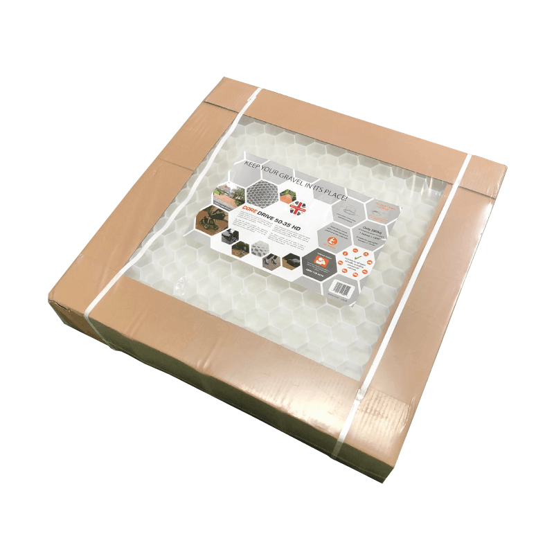CORE DRIVE 50-35 HD | White Heavy Duty Gravel Grid Handy Pack (5 Sheets) 770 x 800mm (3.08m2)