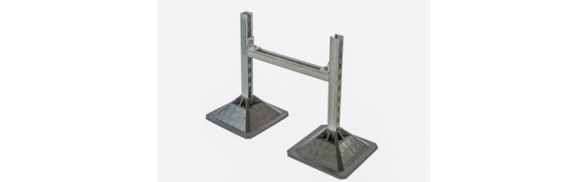 Flat Roof Rubber Support Feet (Pack of 2) 305x305mm - Strut Foot H ...