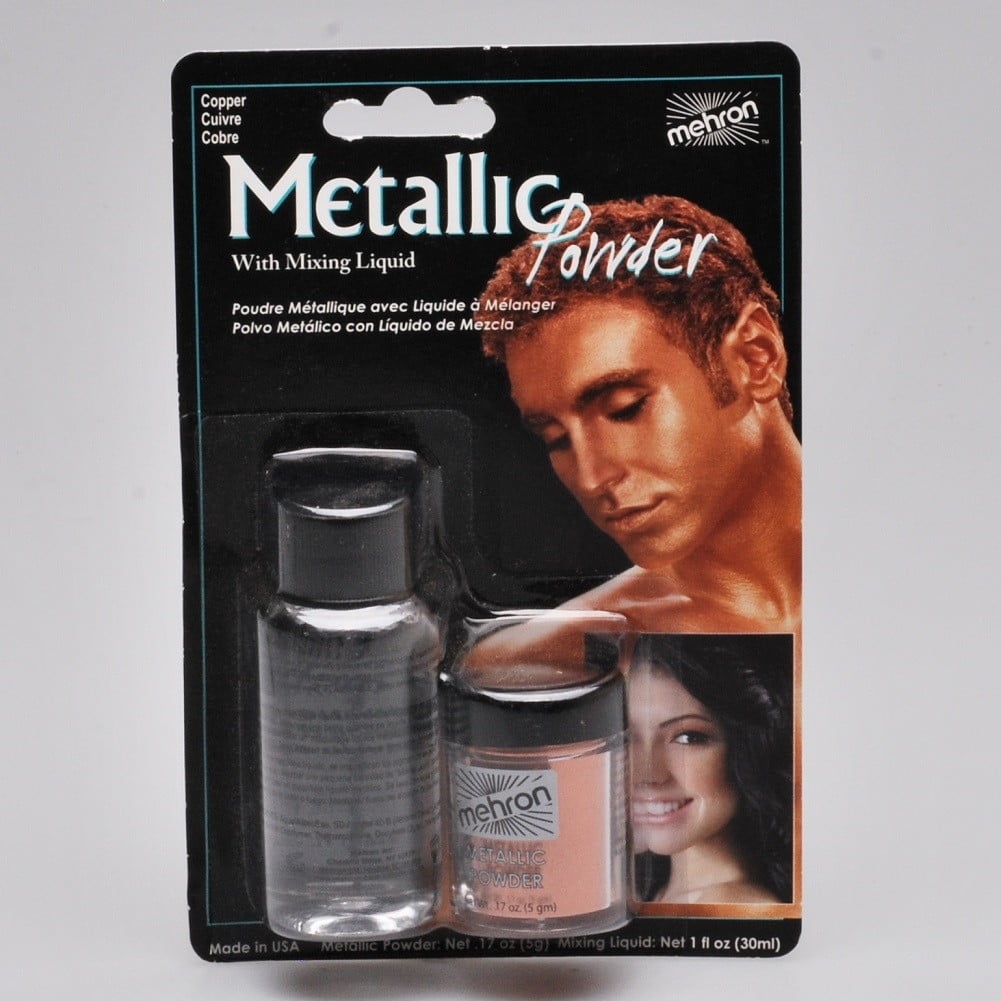 Mehron Metallic Powder & Mixing Liquid – Copper – Metallic Powders – Dublin Body Paint