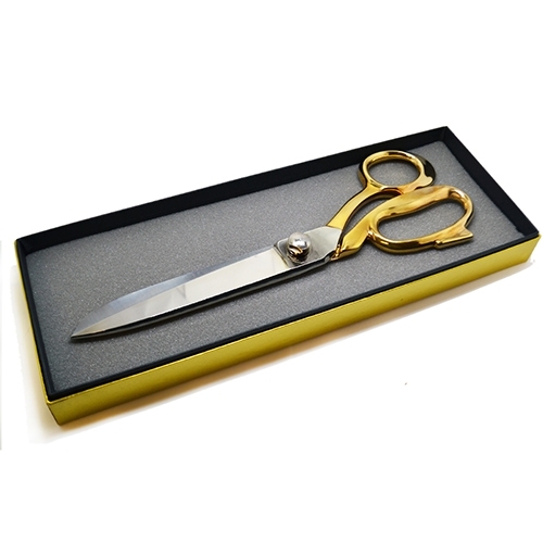 H.Webber – Gold Plated Ceremonial Tailors Shears – 12 – Gold Colour – Textile Tools & Accessories