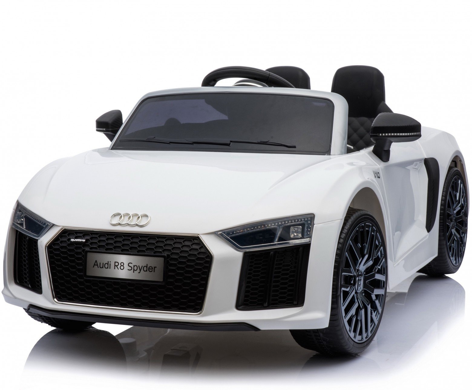 New Shape Licensed Audi R8 Spyder 12V ChildrenÛªs Electric Ride On Toy Car – White