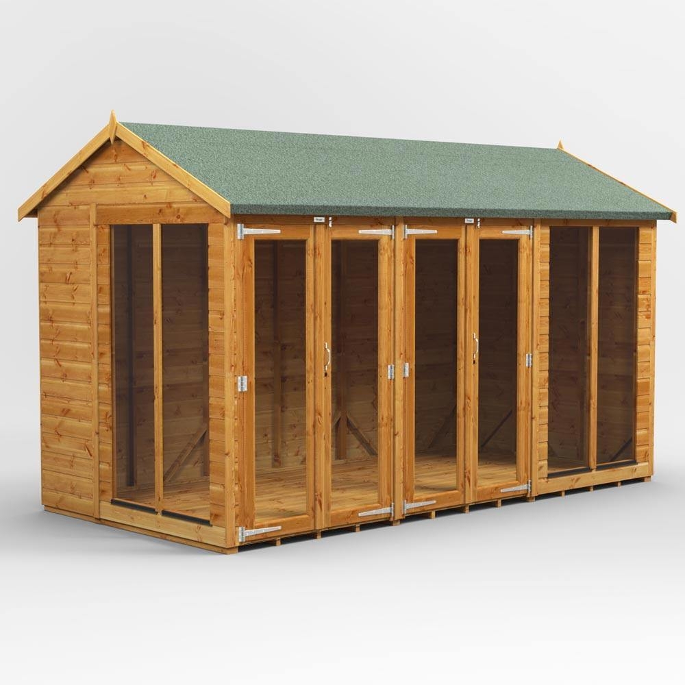 12×6 Premium Summer Pavilion, 2x Double Doors – Powersheds – Spearhead Outdoors
