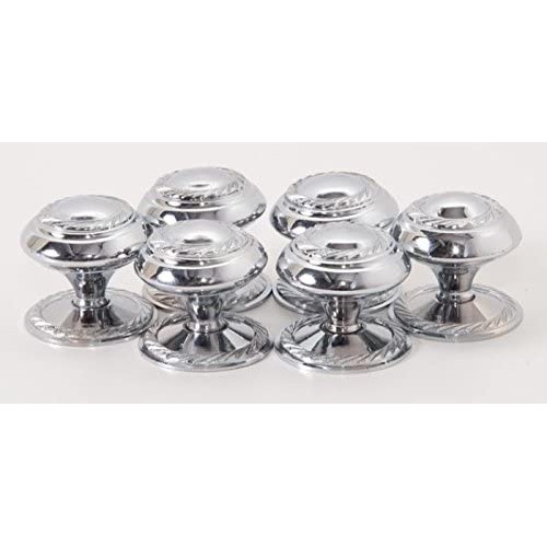 Pair Of Golden Grace Georgian Cupboard Knobs Chrome – My Door Handles