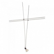 SLV WIRE LIGHT MR16, black/chrome,max. 20W, 60cm 139162