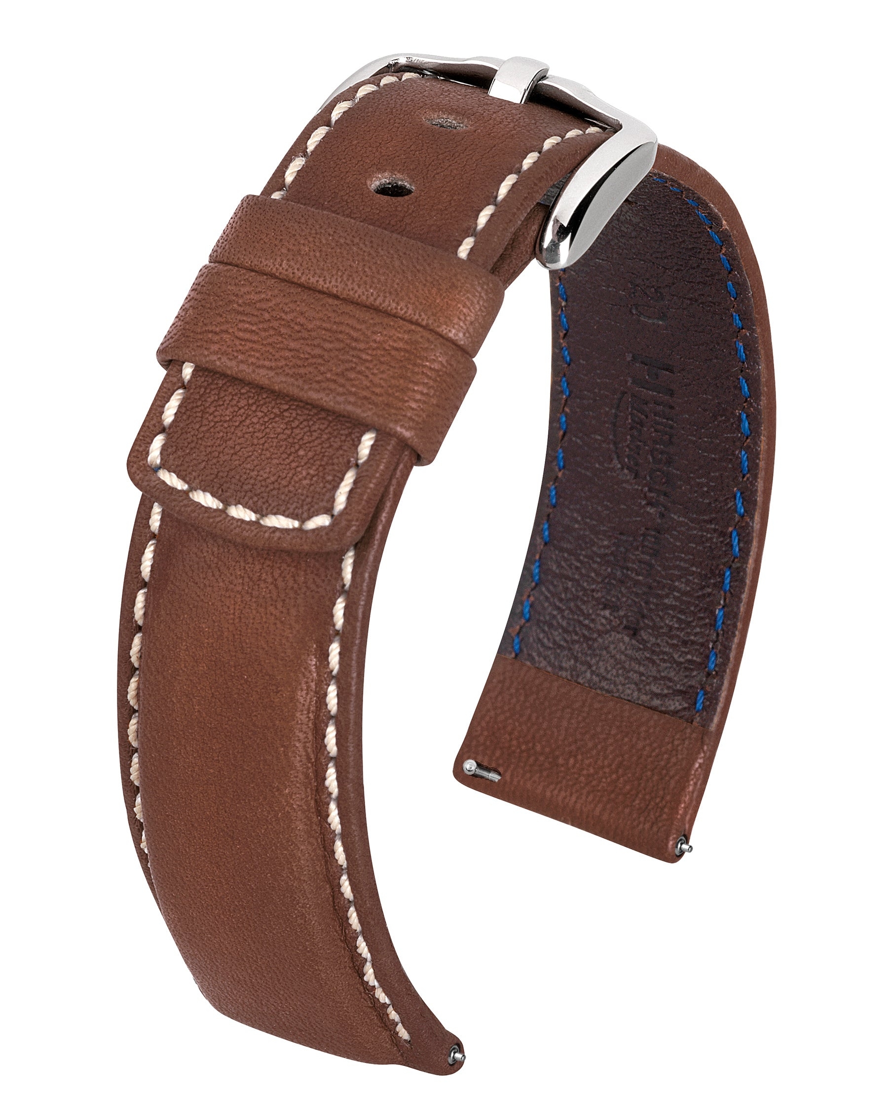 Hirsch Mariner Watch Band Brown- 20mm – Strapped For Time