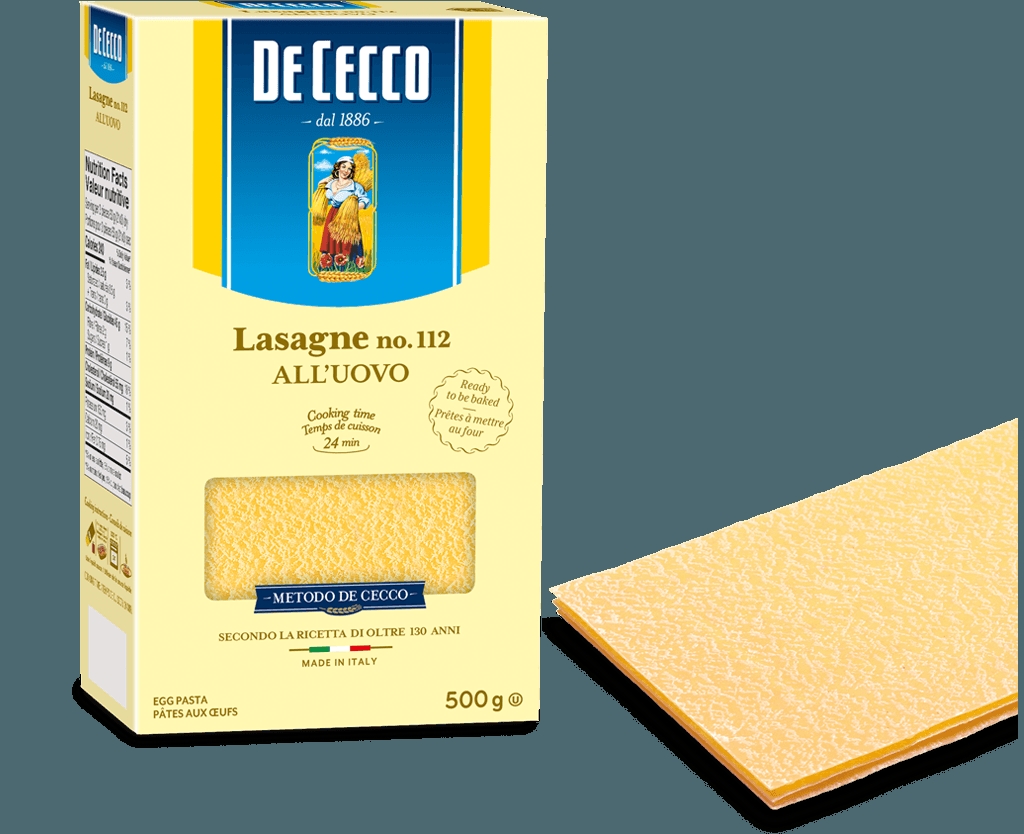 500g De Cecco Lasagne All’Uovo No.112