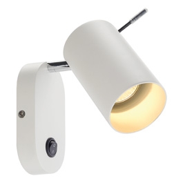 SLV ASTO TUBE wall light, white,1x GU10, max. 75W 146411