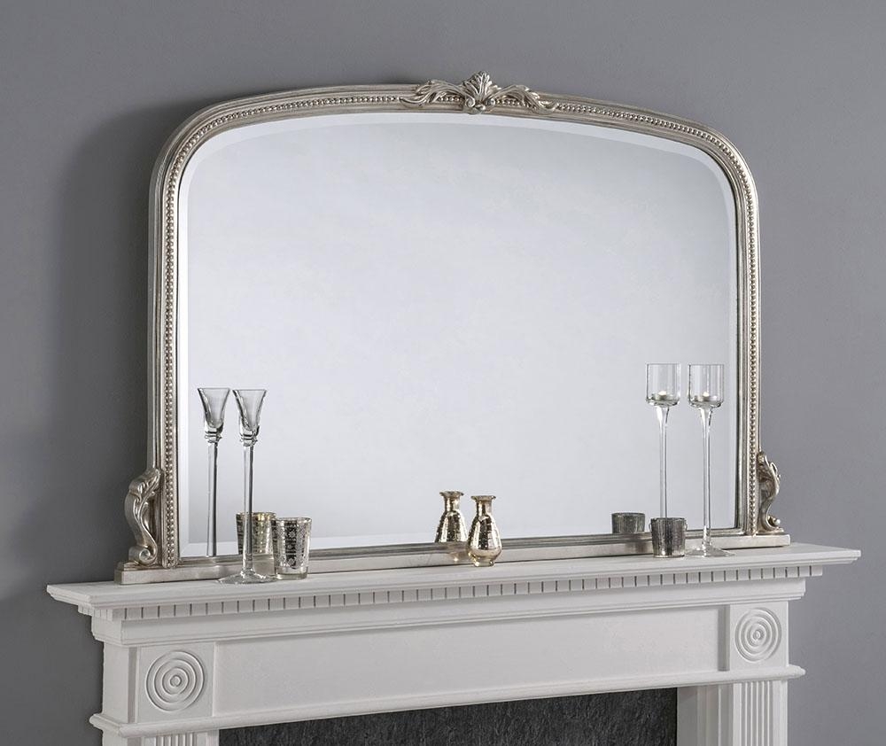 Britannia Traditional Overmantle Mirror – Silver – Gold – 122cm x 79cm – Silver – Overmantle Mirrors – Britannia Mirrors – Stylishly Sophisticated