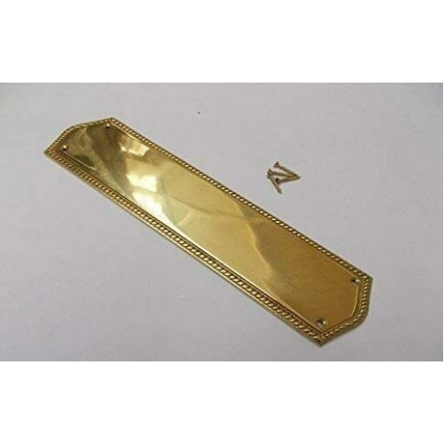 Finger Plate Georgian Polished Brass – My Door Handles