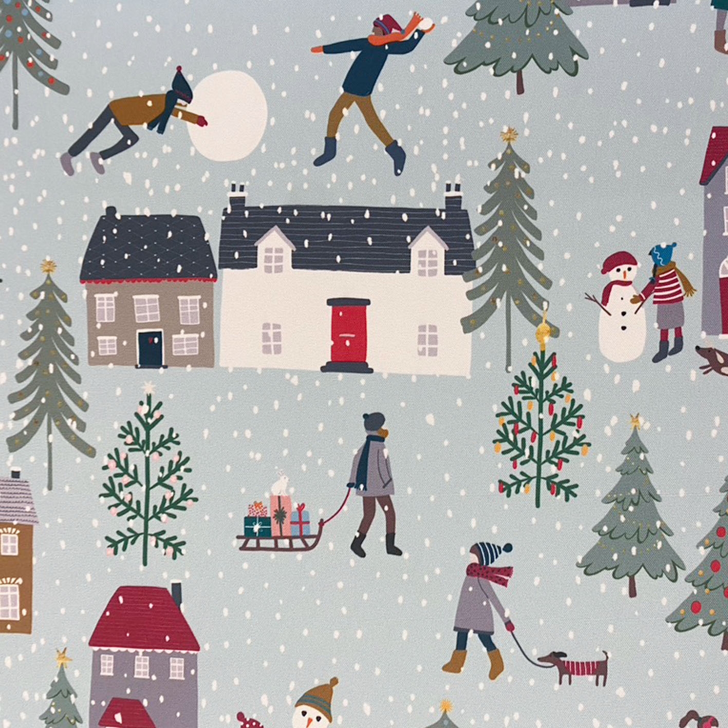 Celina Digby Luxury Premium Quality Water and Stain-Resistant Fabric – Snowy Day