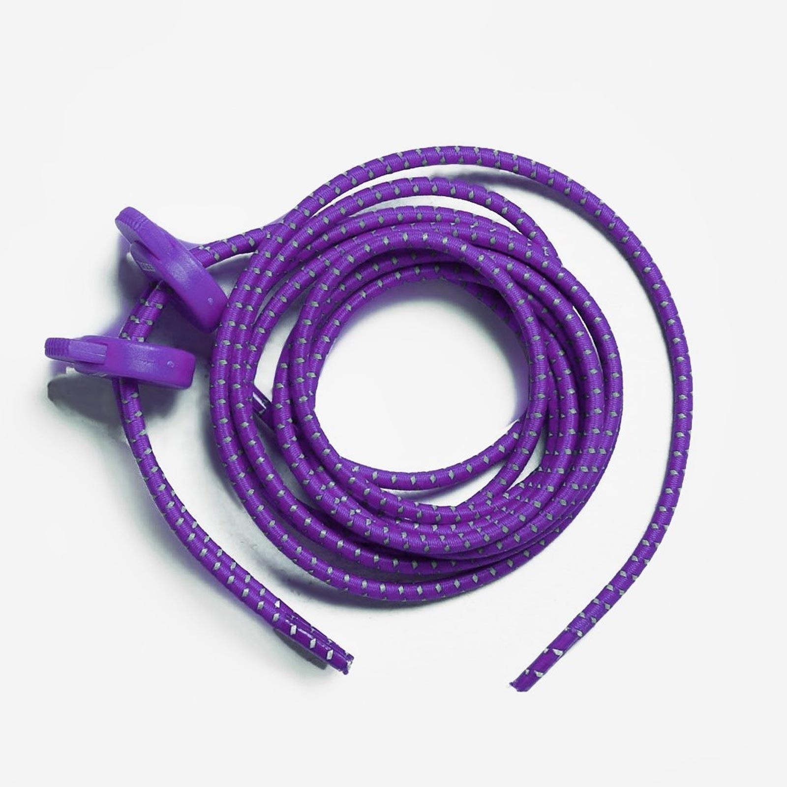 Zone3 Elastic Shoe Laces in Purple