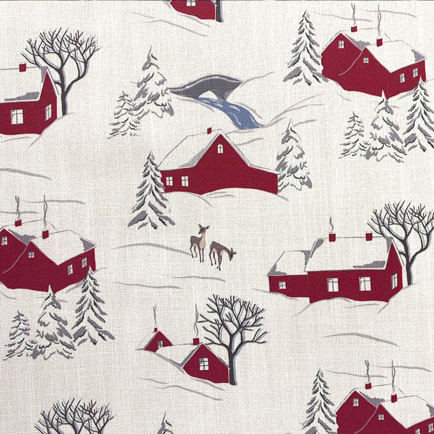 Celina Digby Luxury Linen Feel Fabric by the Metre – Winter Village