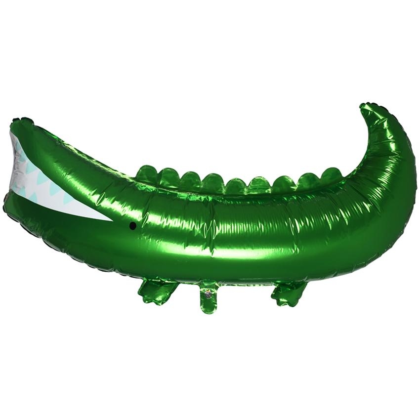 Meri Meri – Crocodile Mylar Balloon – Green – Party Supplies