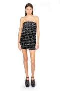 BLAISE MINI DRESS IN BLACK CRYSTAL CHECK, 6 – 16Arlington