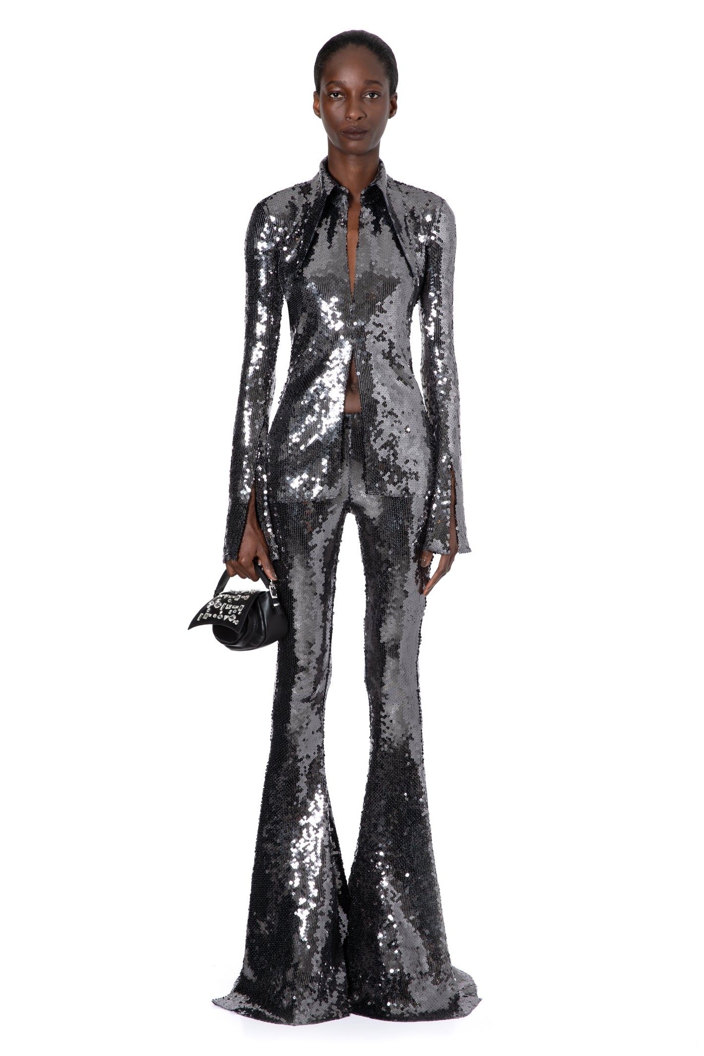 OPALA SEQUIN SHIRT IN ANTHRACITE SEQUIN, 10 – 16Arlington