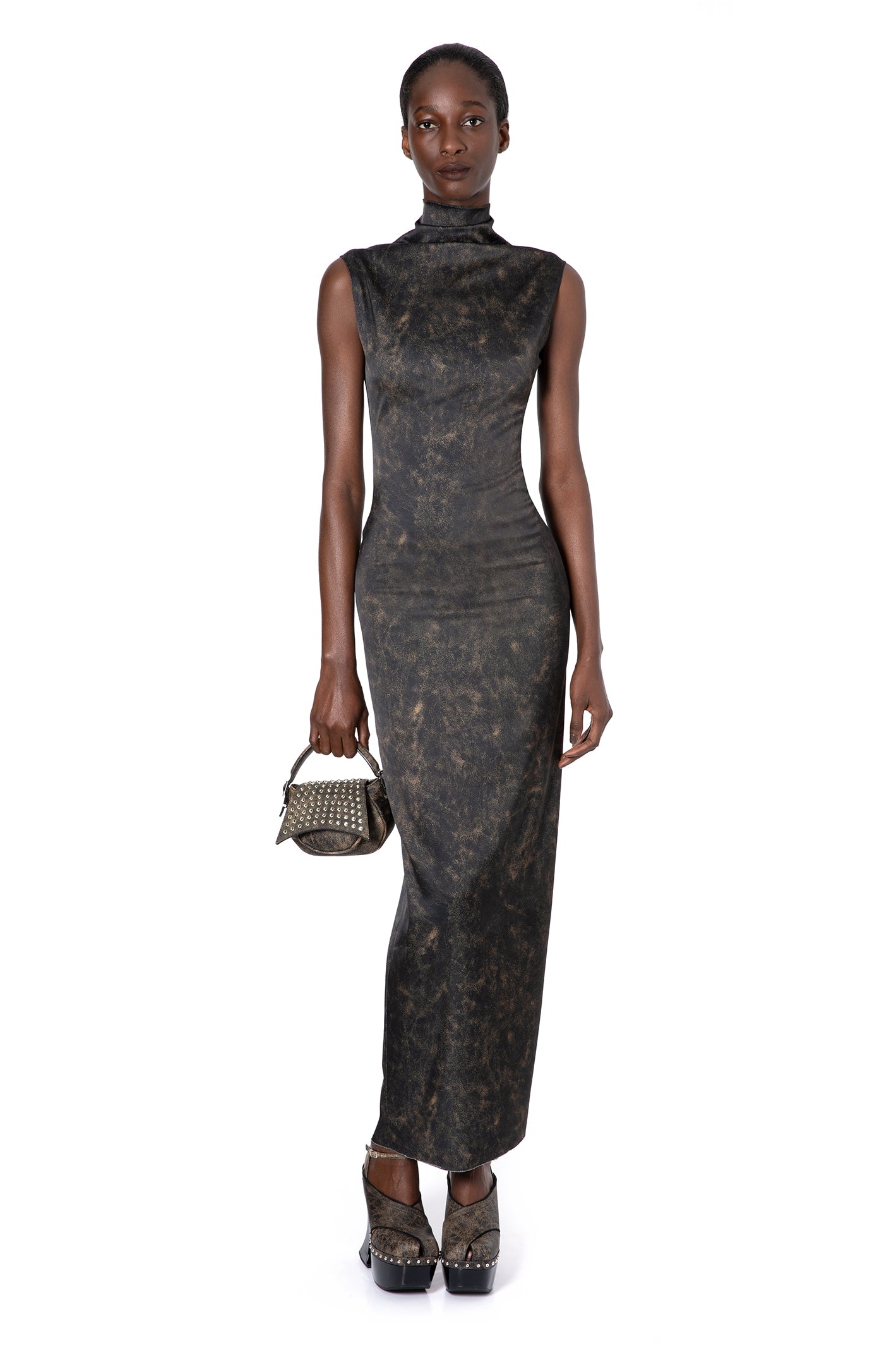 LUNA GOWN IN SAND CRACKED PRINT, 4 – 16Arlington