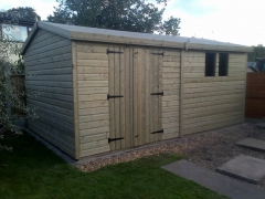 16 x 10ft 19mm Ultimate Tanalised Apex Shed