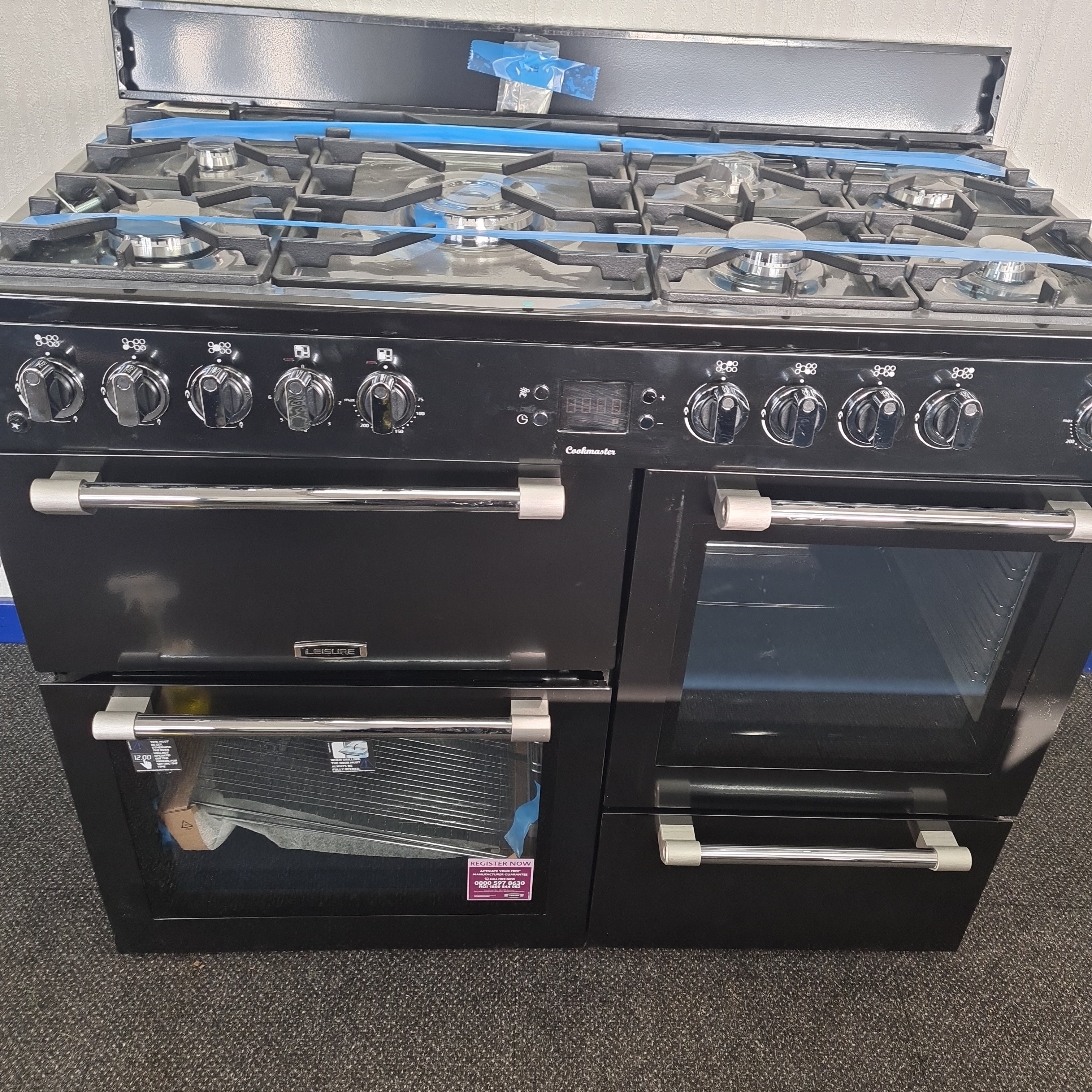 LEISURE Cookmaster CK110F232K Dual Fuel Range Cooker – Black – Yorkshire Appliance Outlet