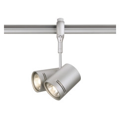SLV BIMA 2 lamp head for EASYTECII, silver-grey, 2x GU10, max.2x 50W 184442