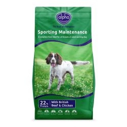 Alpha Adult Maintenance Sporting Dog -Chicken 15kG – Fur2Feather Pet Supplies