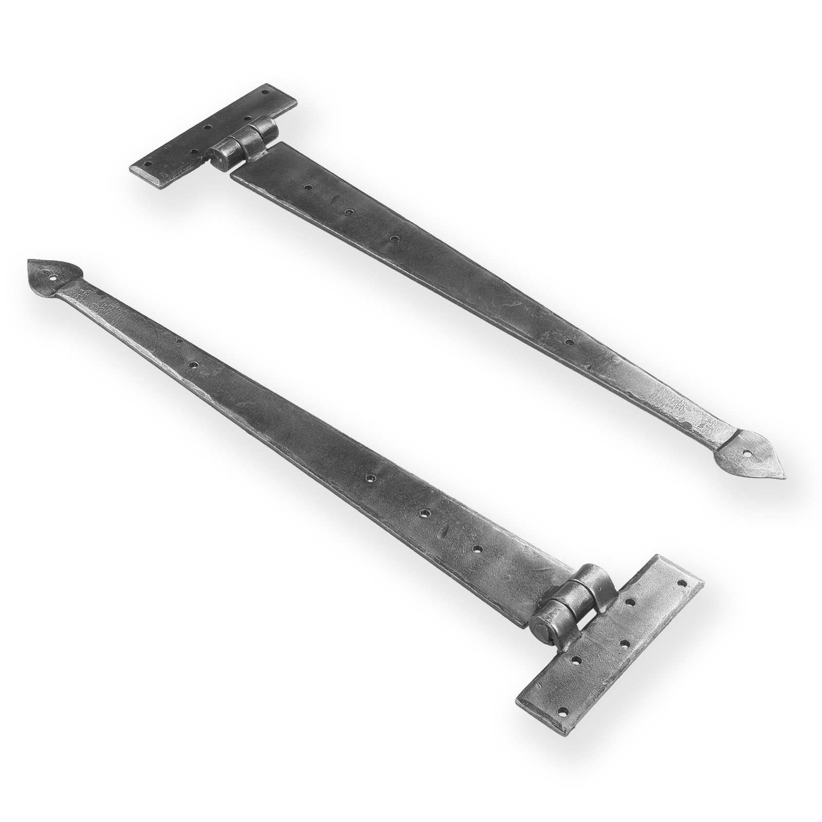 Arrow End T Hinges Pewter 4″-24″