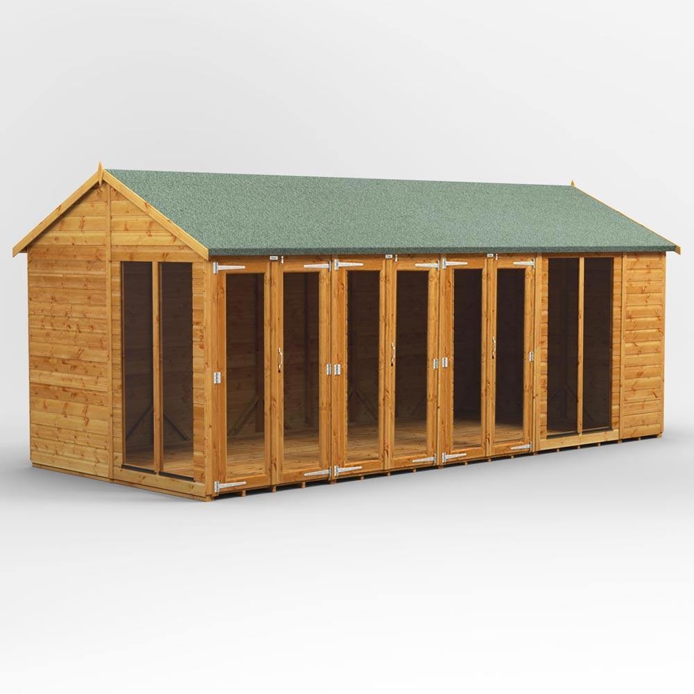 18×8 Premium Summer Pavilion, 3x Double Doors – Powersheds – Spearhead Outdoors