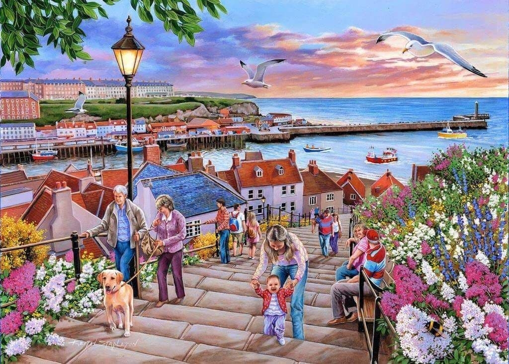Jigsaw Puzzle 199 Steps – Whitby – 1000 Pieces – House of Puzzles – The Yorkshire Jigsaw Store