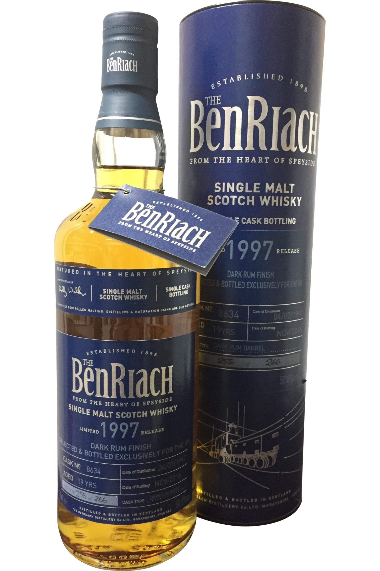 Benriach 1997 19 year old single cask#8634| 50.8% 700ml