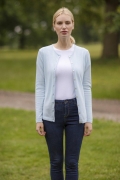 Crew-Neck Cardigan L / Sky Blue by Pink Avocet