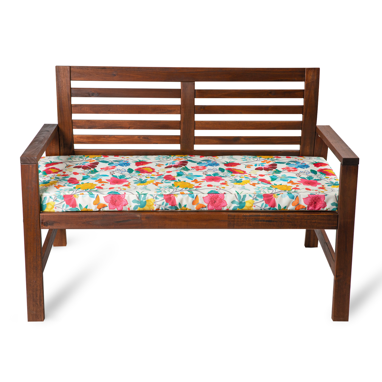 Celina Digby Luxury Water Resistant Garden Outdoor Bench Seat Pad – Midsummer Morning (Available in 2-Seater or 3-Seater Size) (144cm x 54cm 6cm)